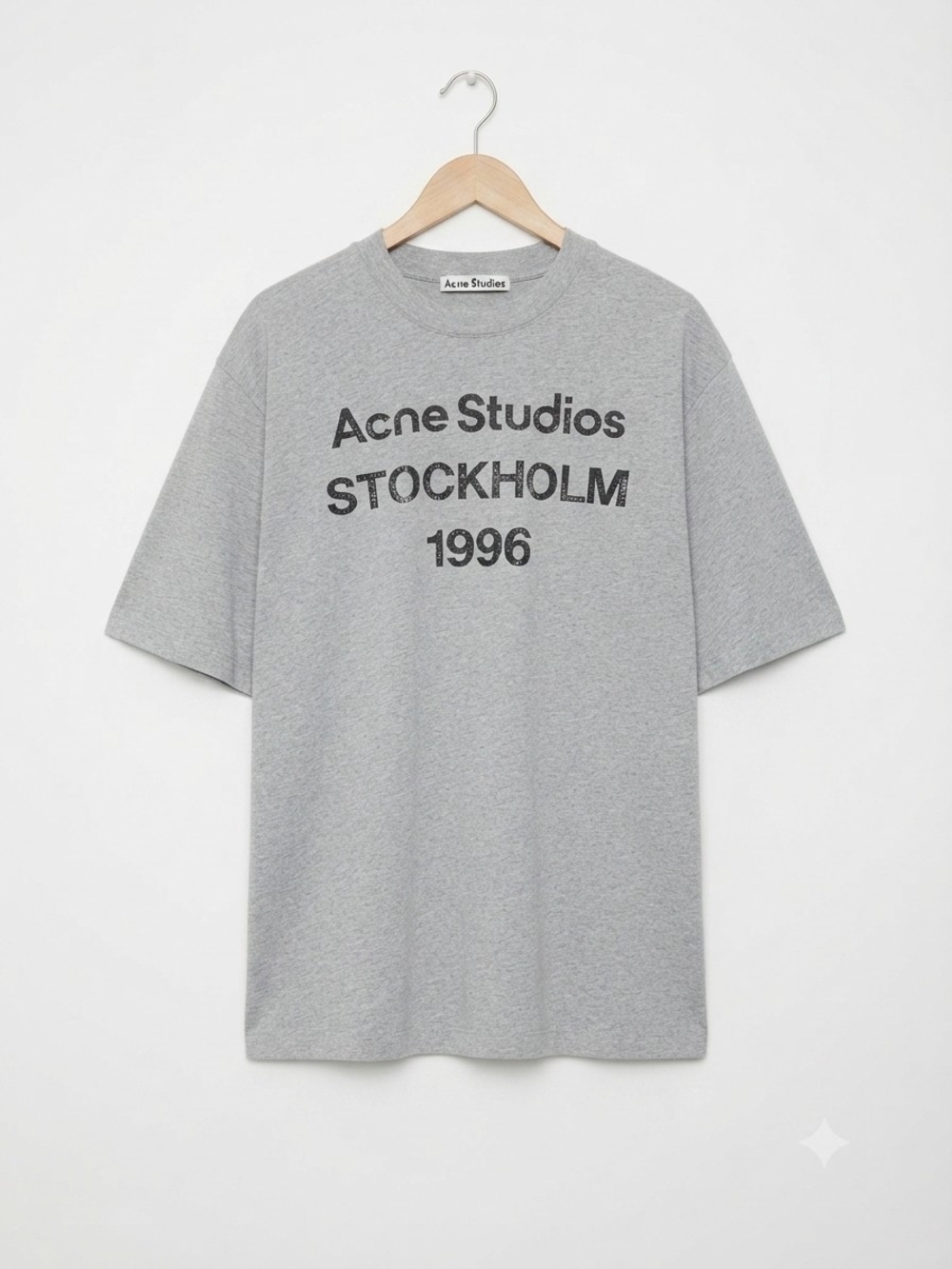Acne Studios Gray 'Stockholm 1996' Short Sleeve Tee Size L (Not Real)